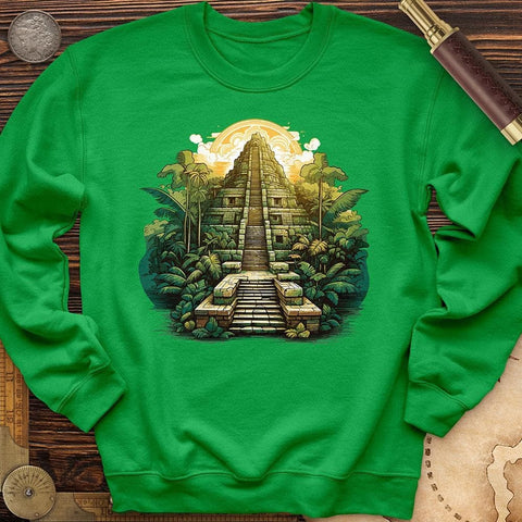 Aztec Pyramid Crewneck Irish Green / S