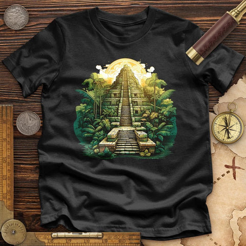 Aztec Pyramid High Quality Tee Black / S