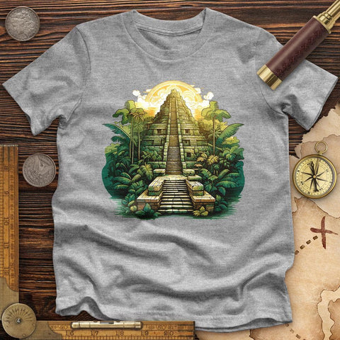 Aztec Pyramid High Quality Tee Athletic Heather / S