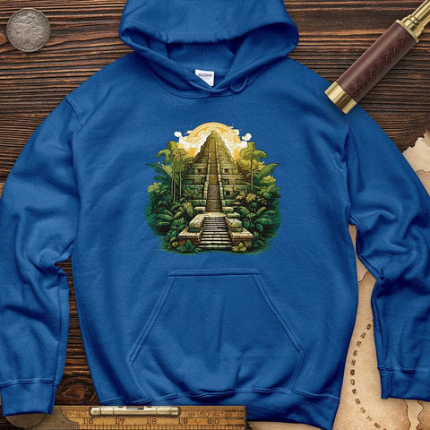 Aztec Pyramid Hoodie Royal / S