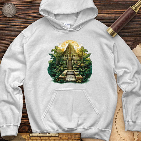 Aztec Pyramid Hoodie White / S