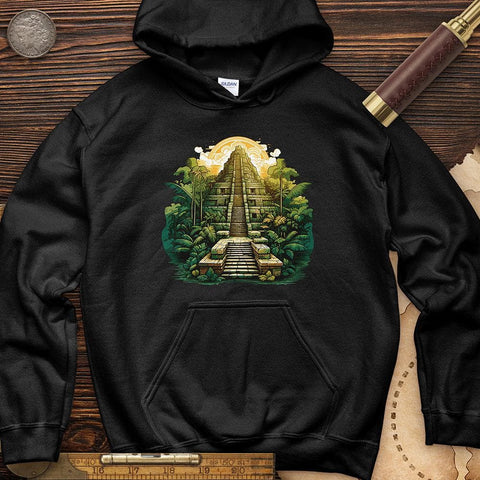 Aztec Pyramid Hoodie Black / S