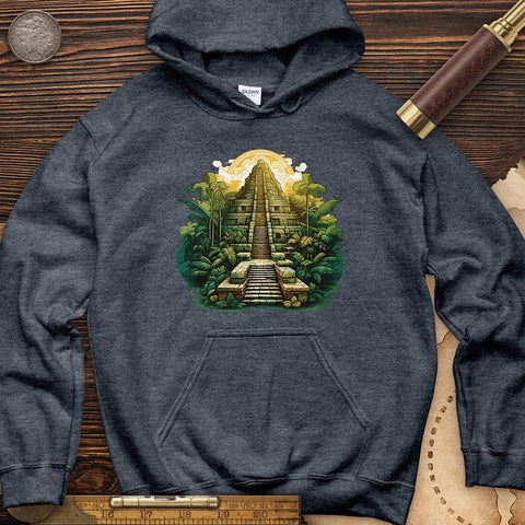 Aztec Pyramid Hoodie Heather Navy / S