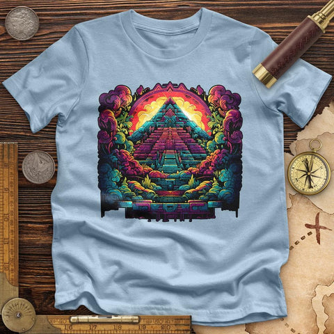 Aztec Pyramid Rainbow High Quality Tee