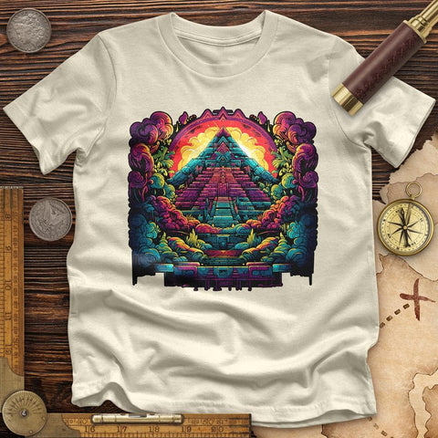 Aztec Pyramid Rainbow High Quality Tee