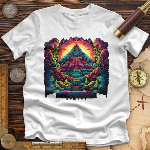 Aztec Pyramid Rainbow High Quality Tee