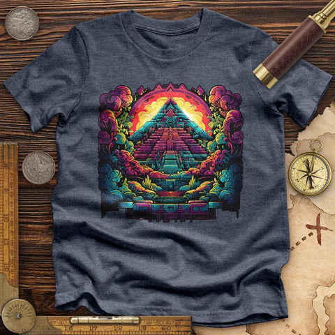 Aztec Pyramid Rainbow High Quality Tee