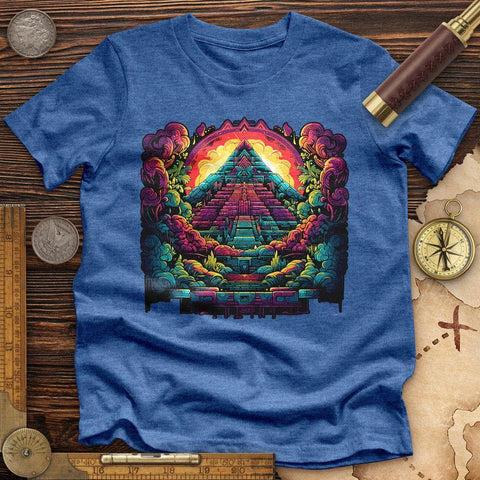 Aztec Pyramid Rainbow High Quality Tee