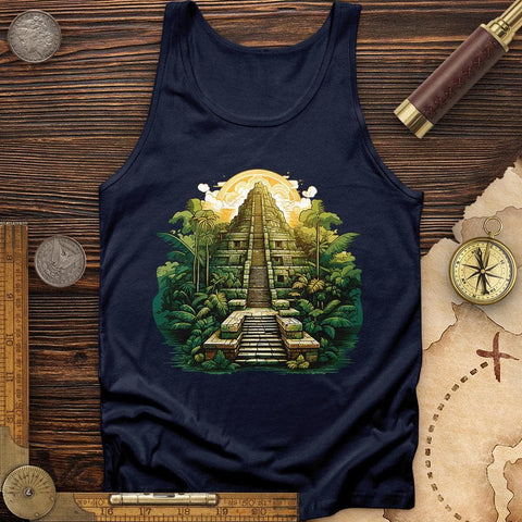 Aztec Pyramid Tank Navy / XS