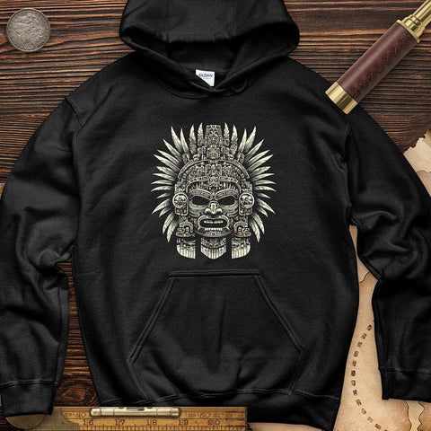 Aztec Warrior Mask Hoodie Black / S