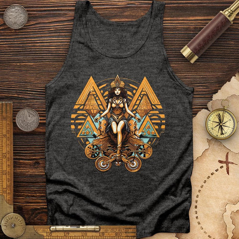 Aztec Women Tank Charcoal Black TriBlend / XS