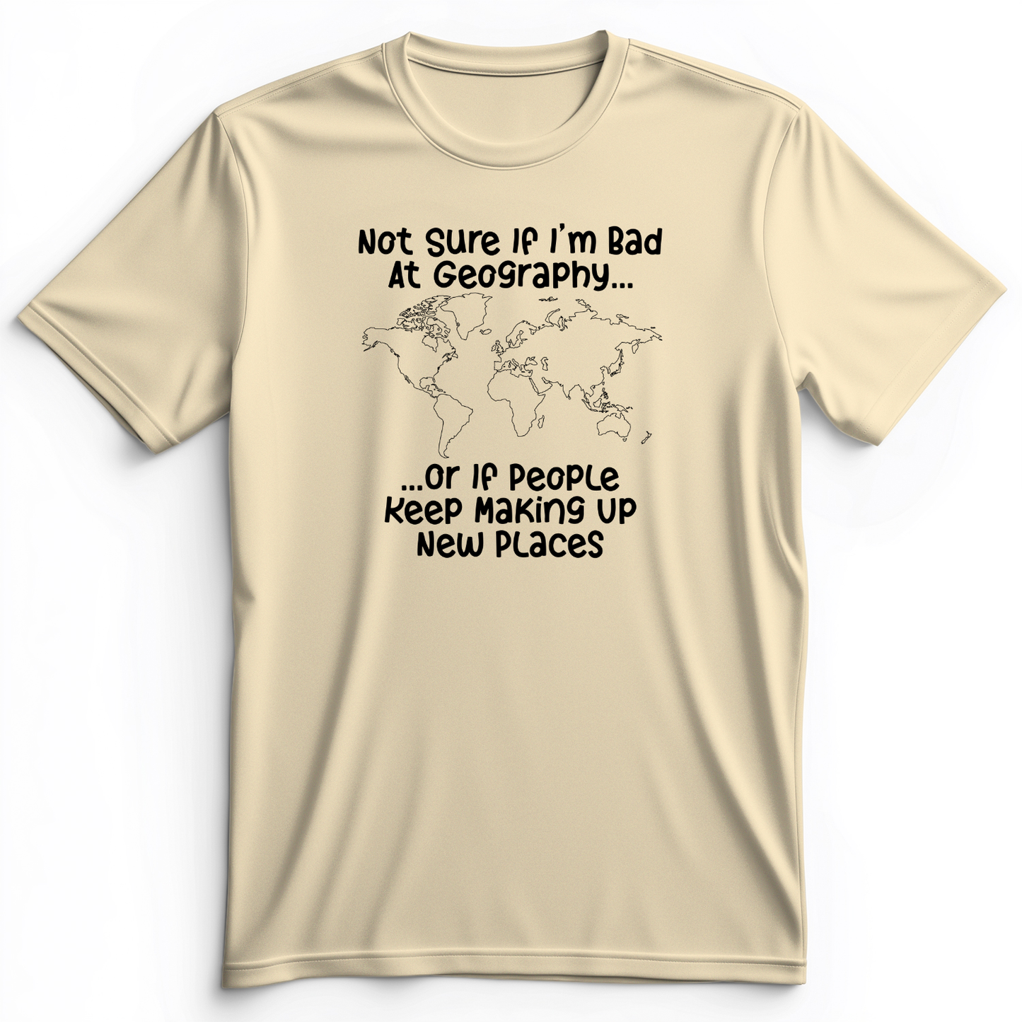Bad at Geography Premium Tee Natural / S