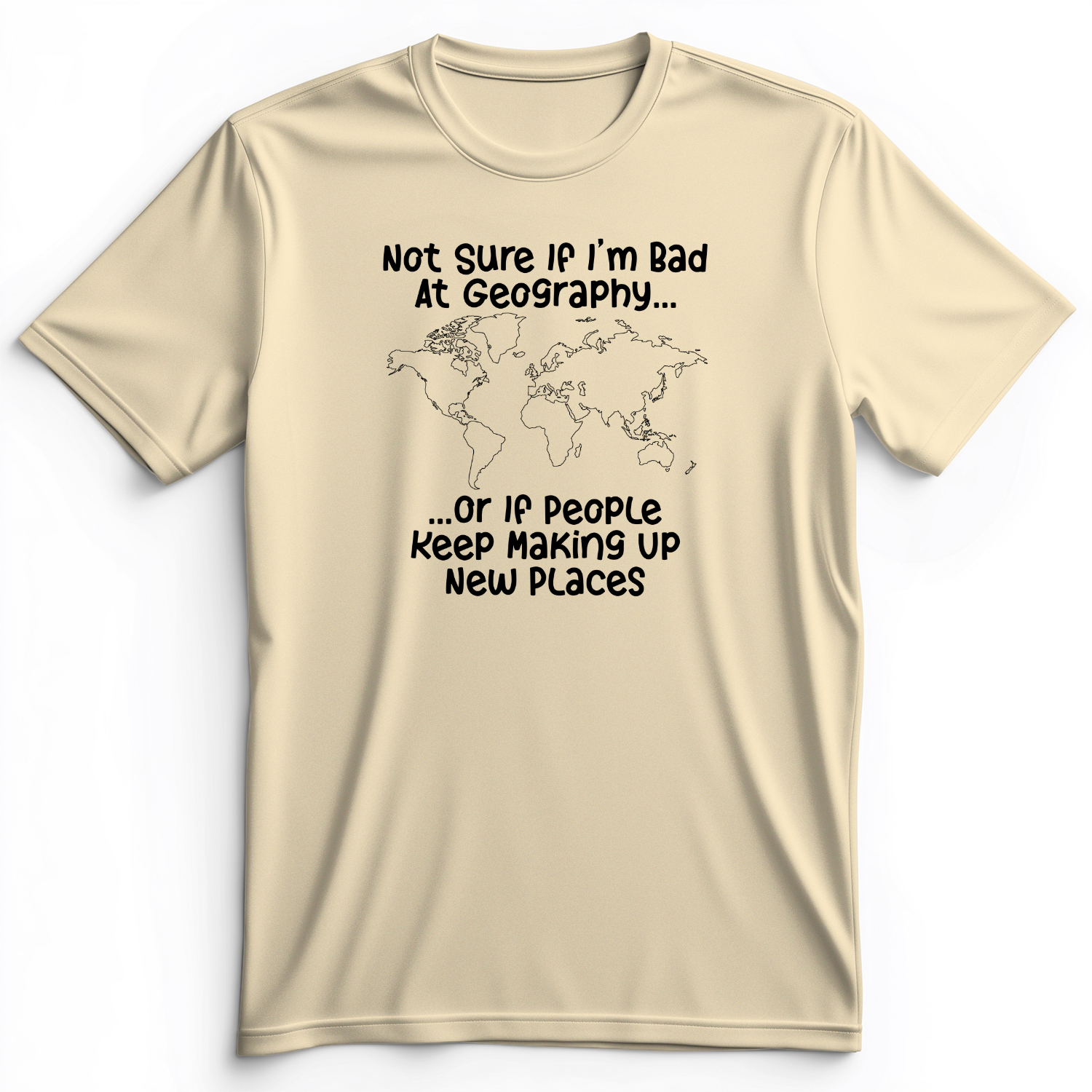 Bad at Geography Premium Tee Natural / S