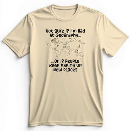 Bad at Geography Premium Tee Natural / S