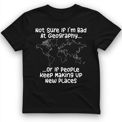 Bad at Geography T-Shirt Black / S