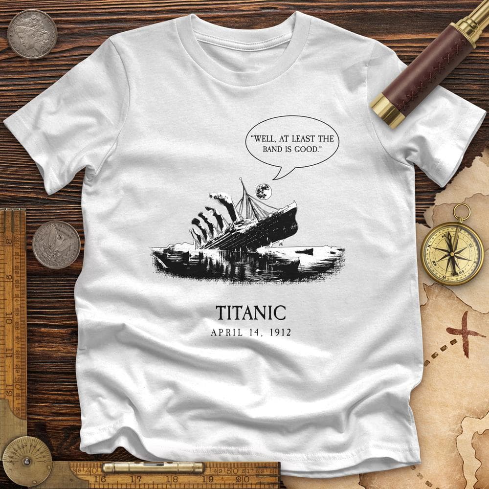 Band's Good Premium Quality Tee White / S