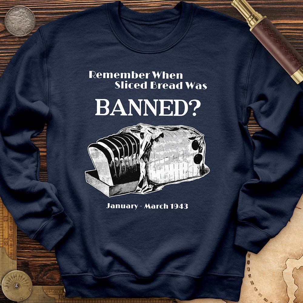 Banned Sliced Bread Crewneck Navy / S