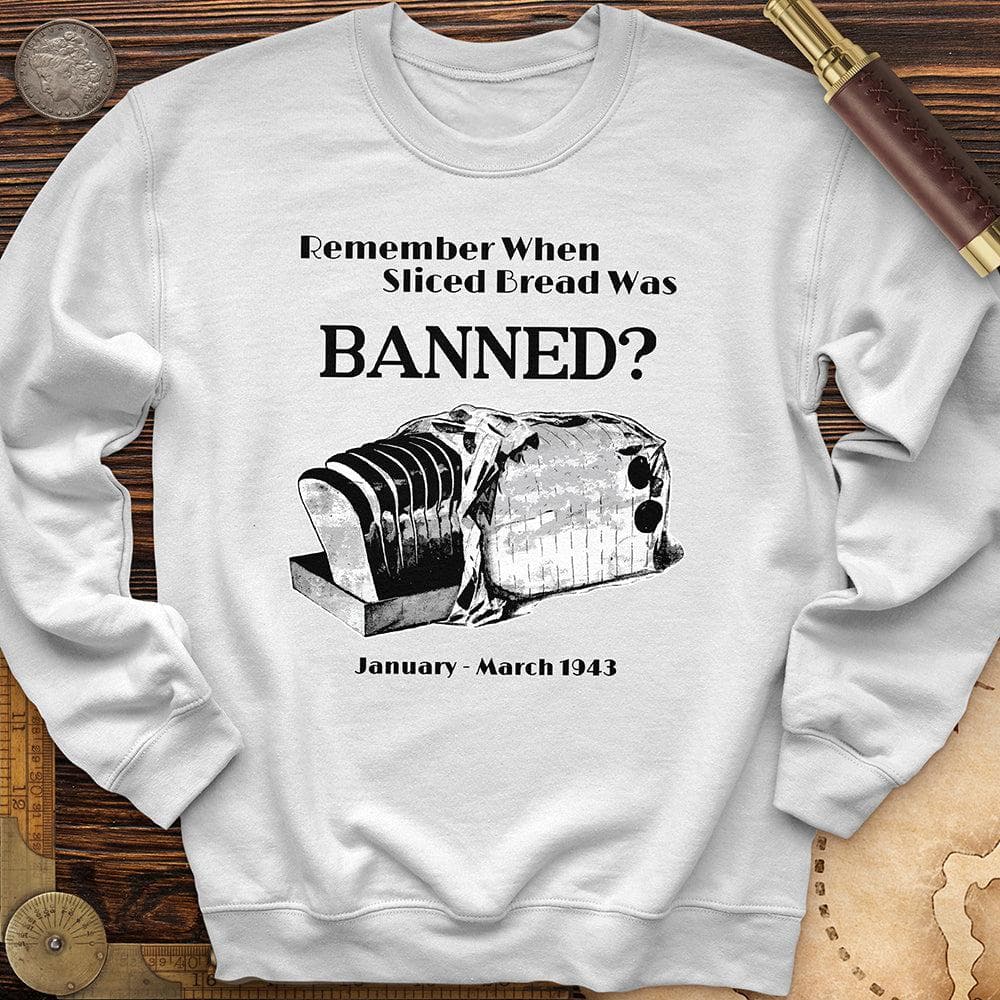 Banned Sliced Bread Crewneck White / S