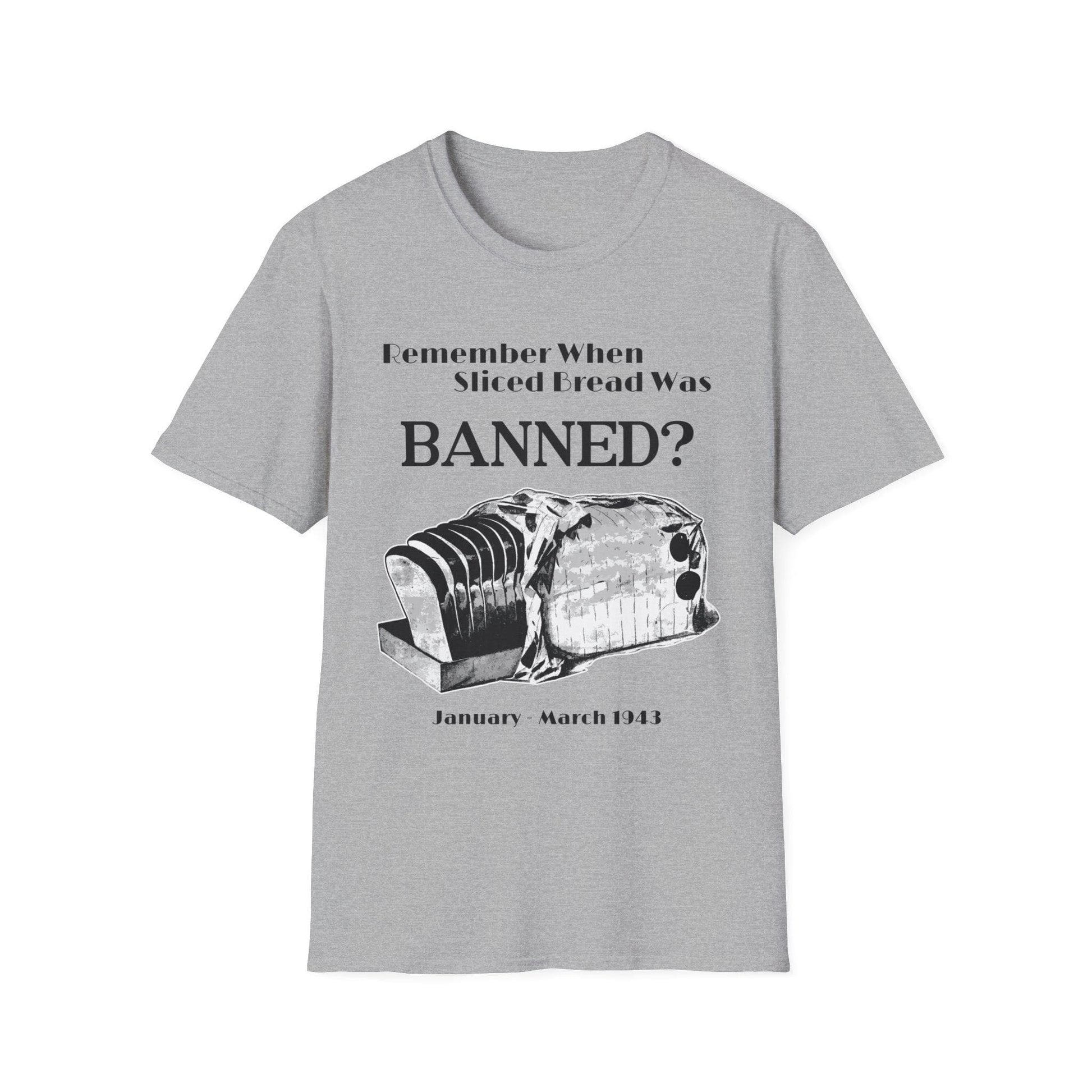 Banned Sliced Bread T-Shirt Sport Grey / S