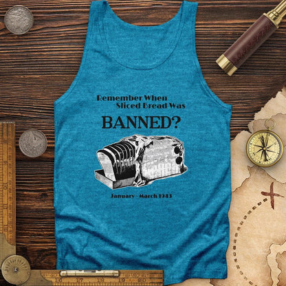 Banned Sliced Bread Tank Aqua TriBlend / XS