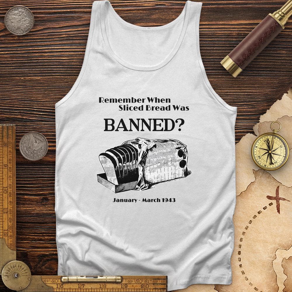 Banned Sliced Bread Tank White / XS