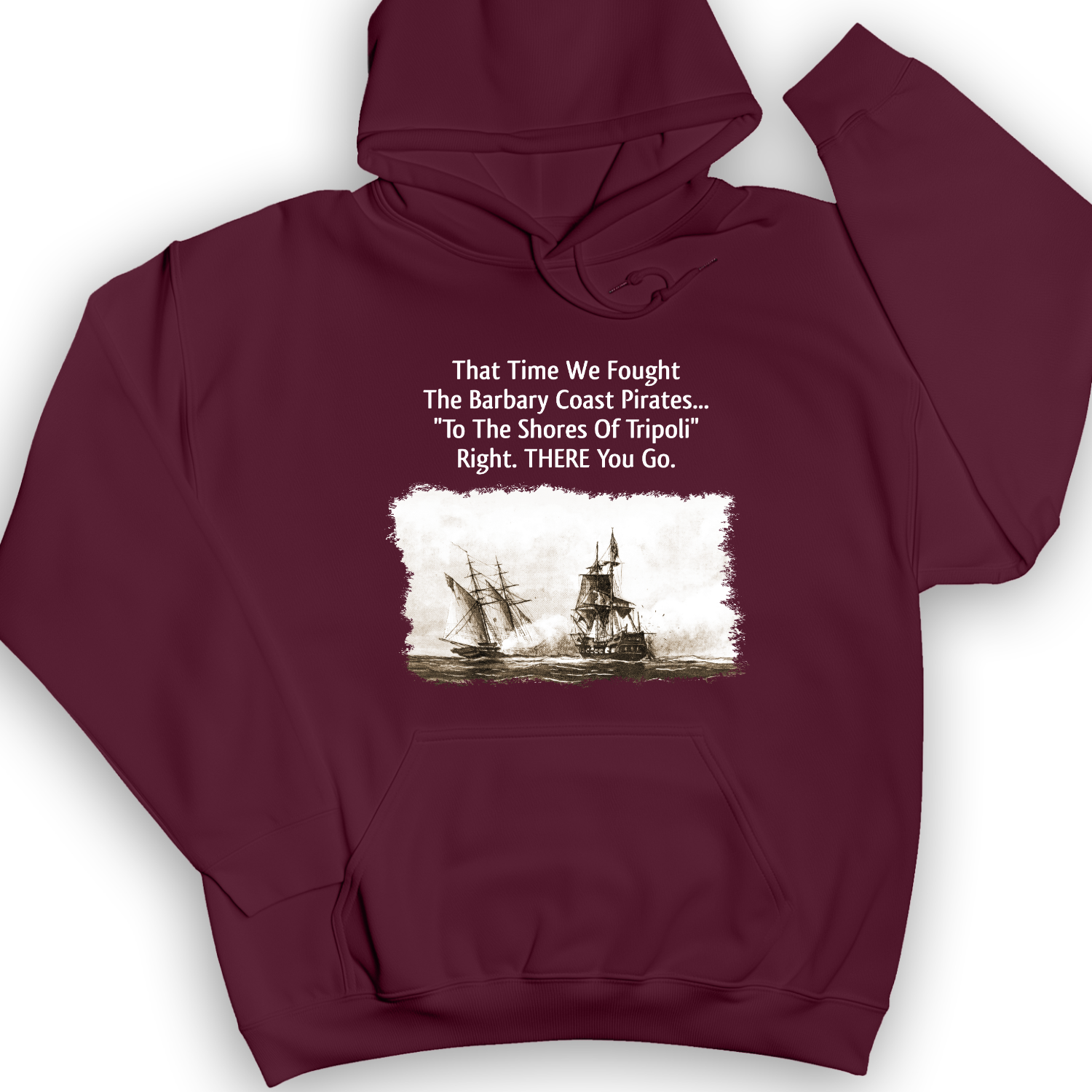 Barbary Pirates Hoodie Maroon / S