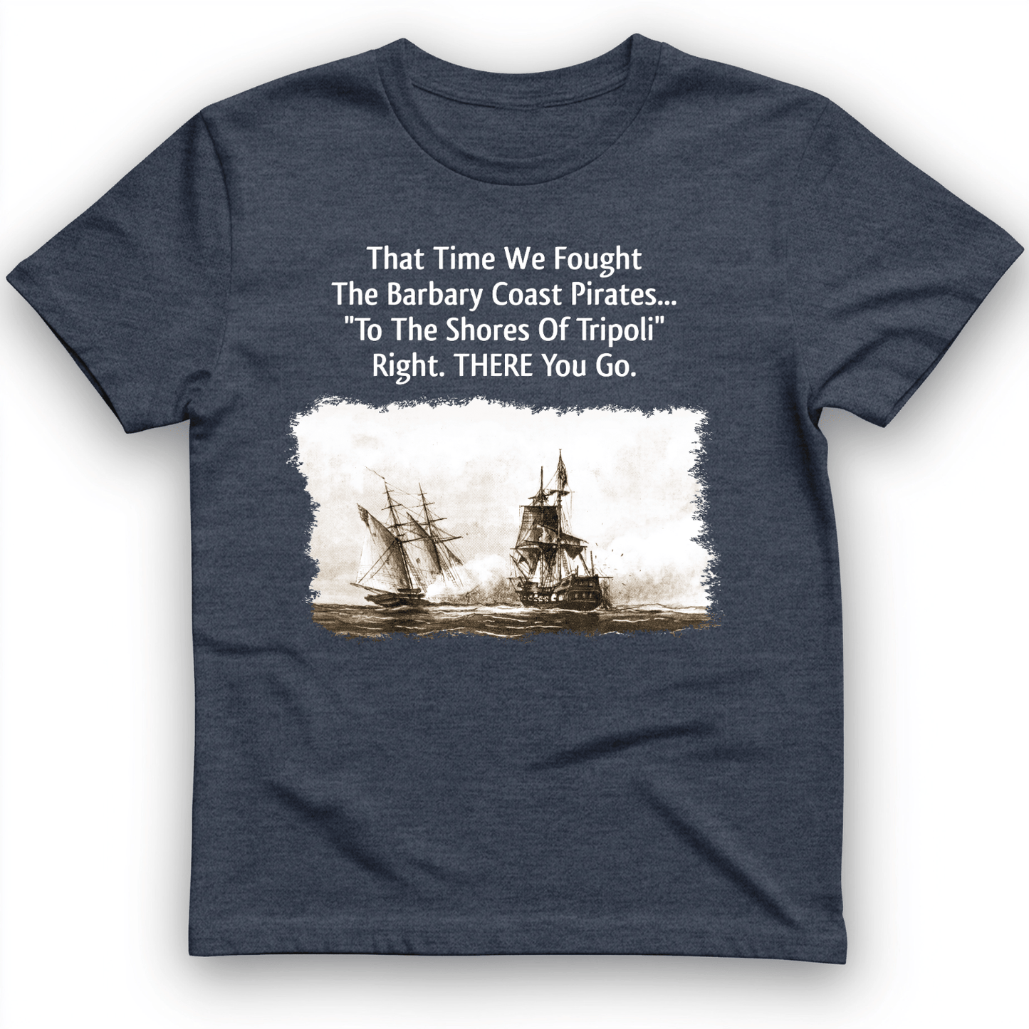 Barbary Pirates T-Shirt Heather Navy / S