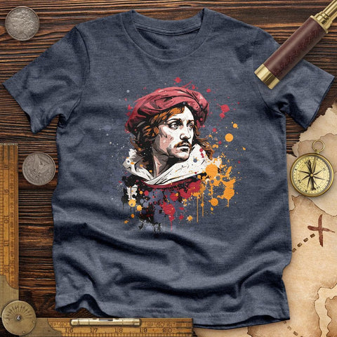 Bartolomeu Dias Splatter High Quality Tee Heather Navy / S