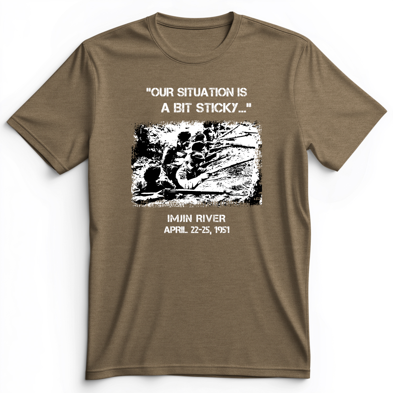 Battle Of Imjin Premium Tee Heather Olive / S