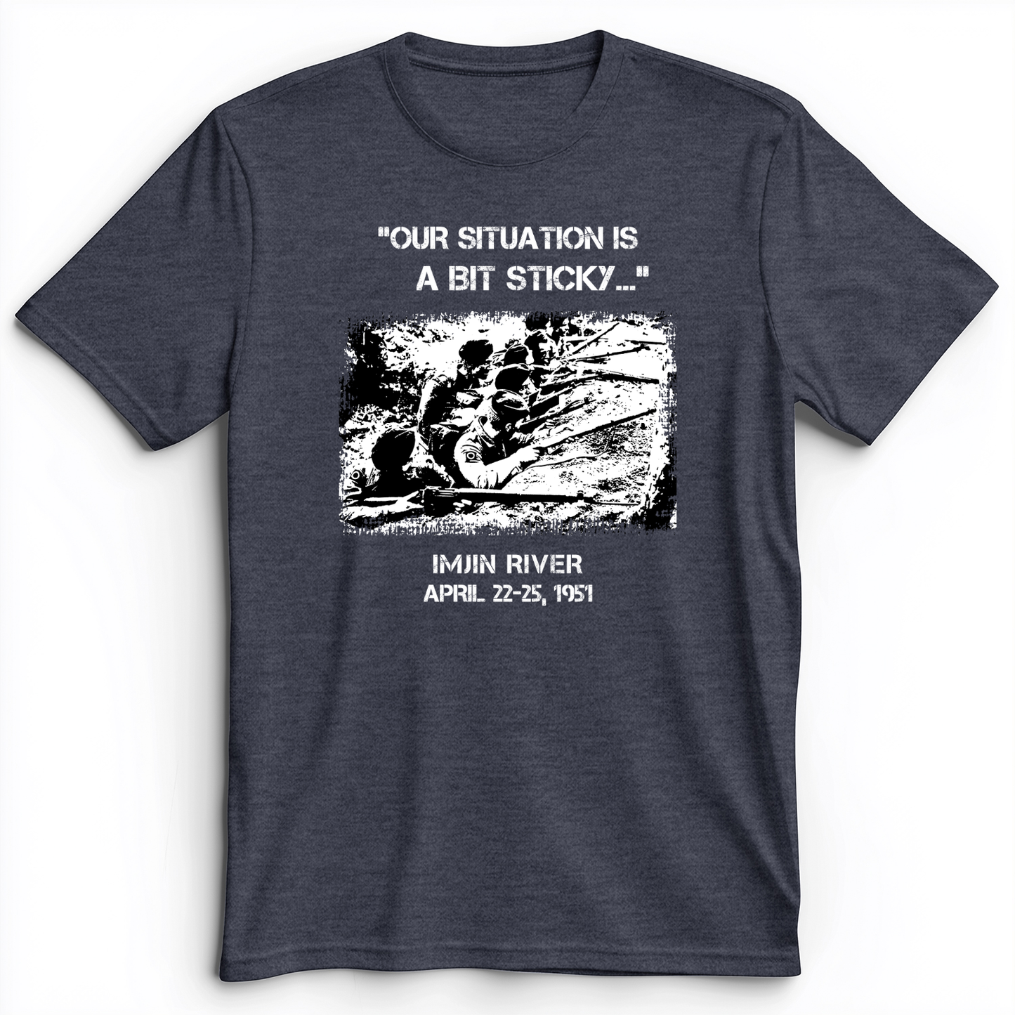 Battle Of Imjin Premium Tee Heather Navy / S