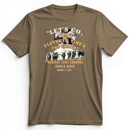 Battle Of Isonzo Premium Tee Heather Olive / S