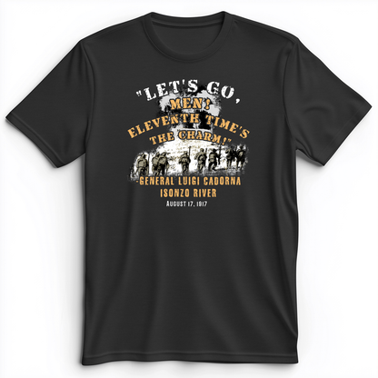 Battle Of Isonzo Premium Tee Dark Grey Heather / S