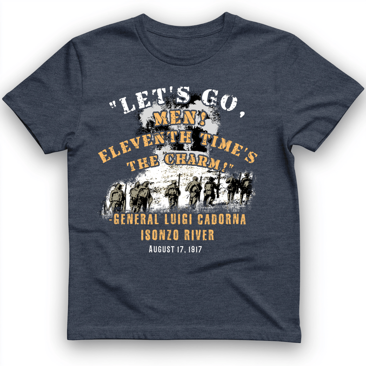 Battle Of Isonzo T-Shirt Heather Navy / S