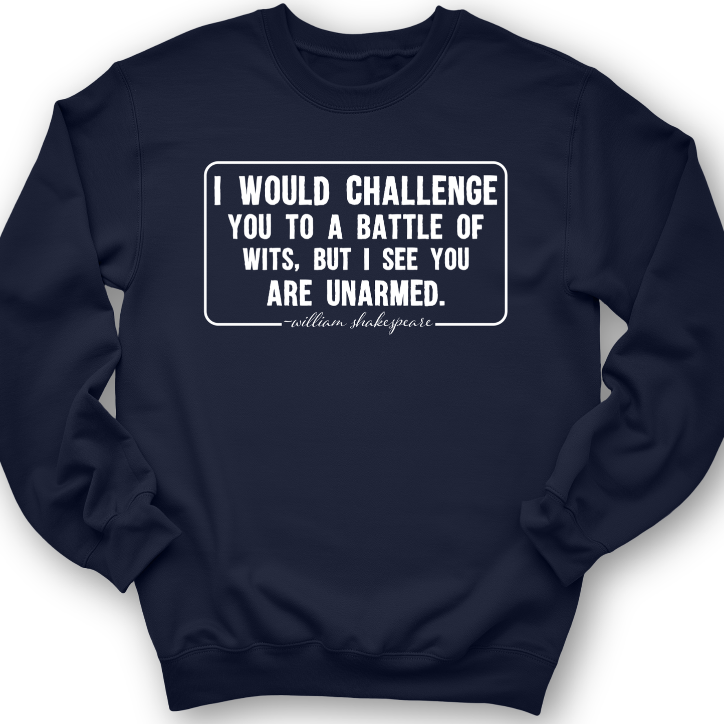 Battle of Wits Crewneck Navy / S