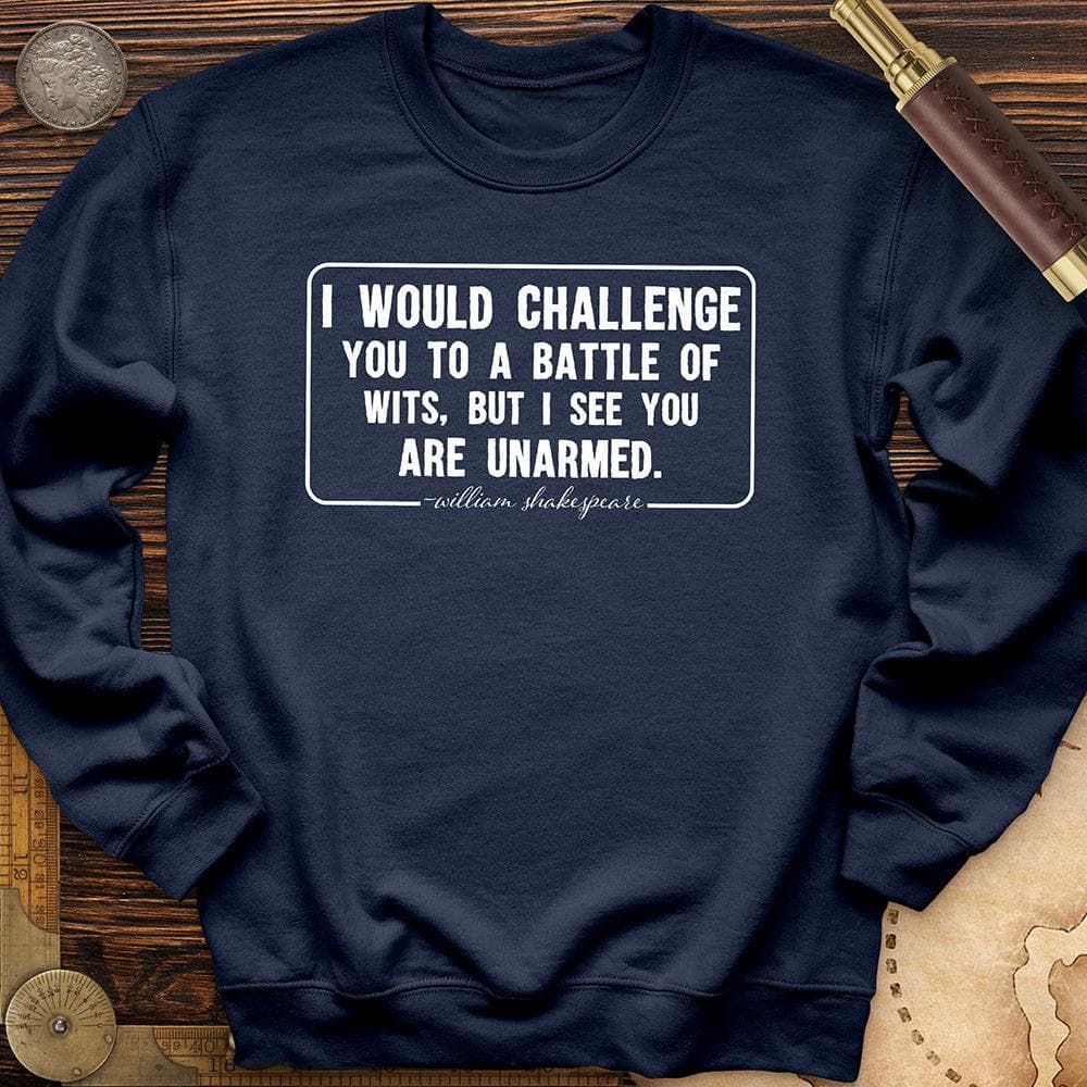 Battle of Wits Crewneck Navy / S