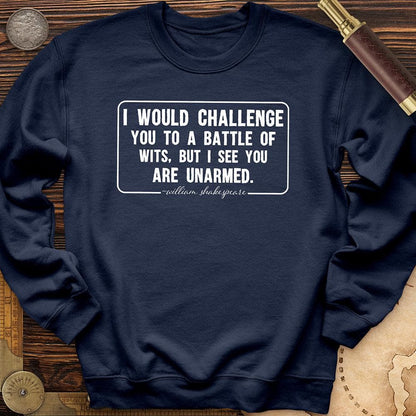 Battle of Wits Crewneck Navy / S