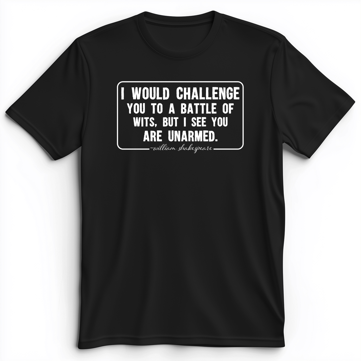Battle of Wits Premium Tee Black / S