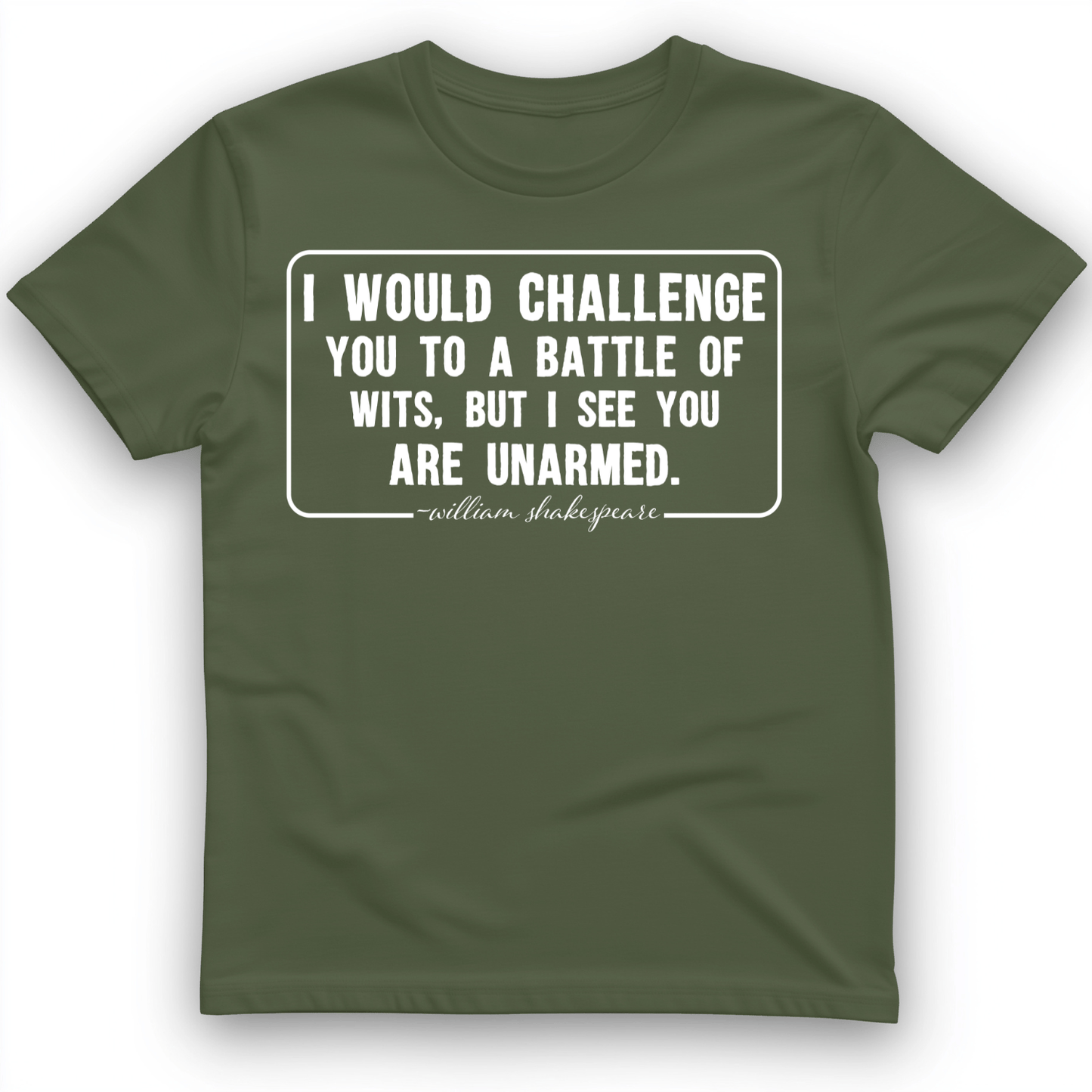 Battle of Wits T-Shirt Military Green / S