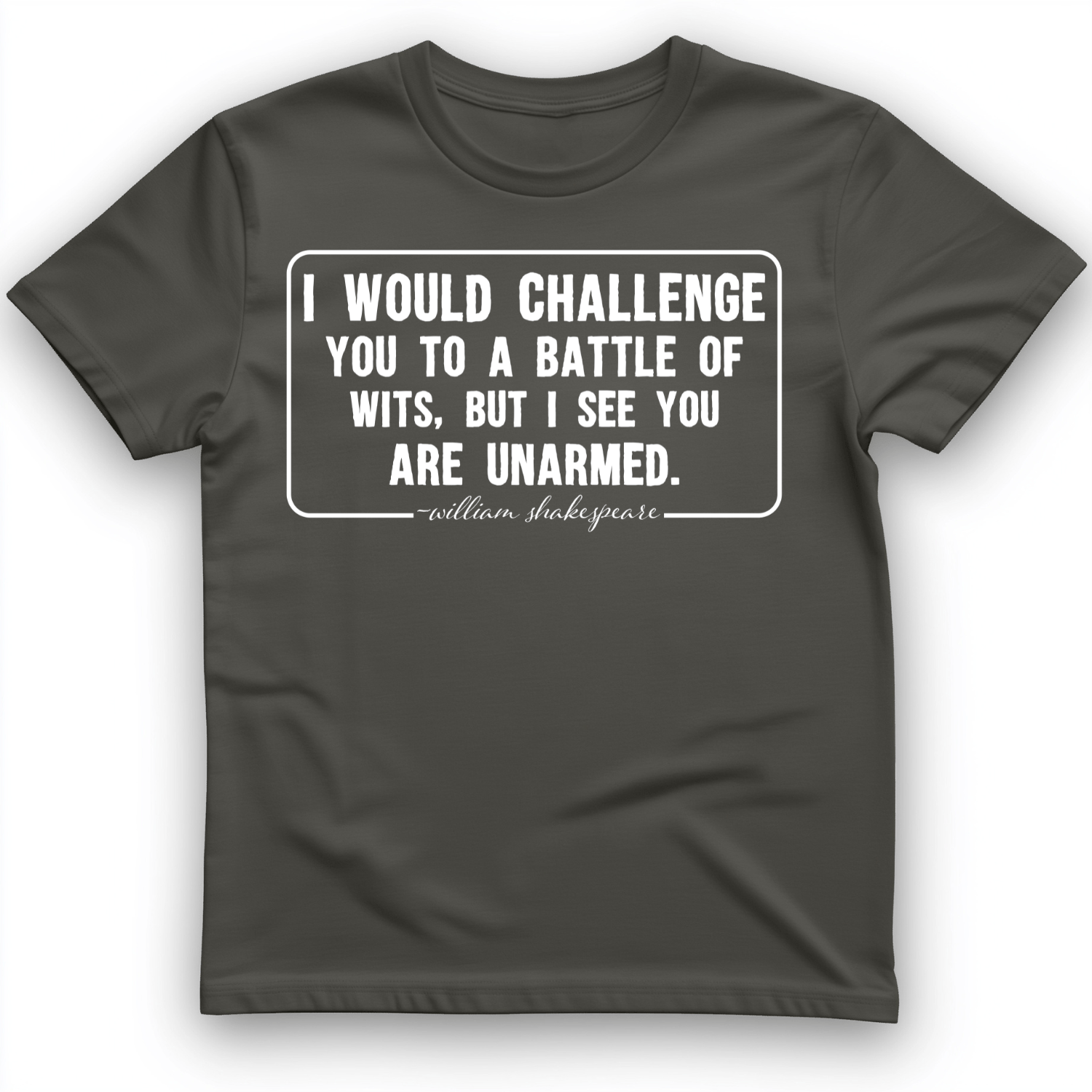 Battle of Wits T-Shirt Charcoal / S