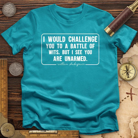Battle of Wits T-Shirt Tropical Blue / S