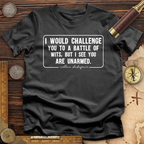 Battle of Wits T-Shirt Charcoal / S