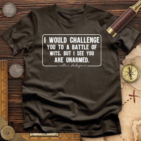 Battle of Wits T-Shirt Dark Chocolate / S