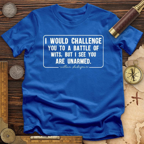 Battle of Wits T-Shirt Royal / S