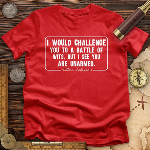 Battle of Wits T-Shirt Red / S