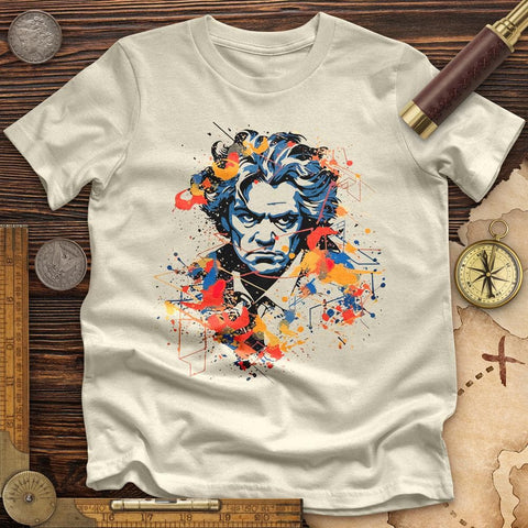 Beethoven's Music Blaze High Quality Tee Natural / S