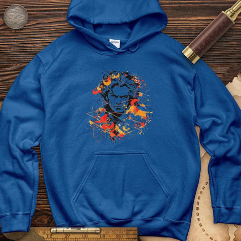 Beethoven's Music Blaze Hoodie Royal / S