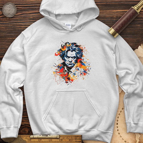 Beethoven's Music Blaze Hoodie White / S