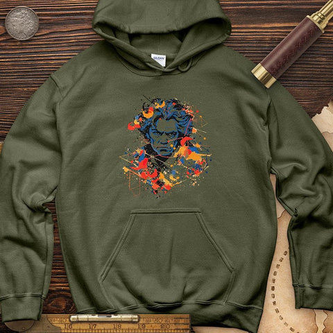 Beethoven's Music Blaze Hoodie Military Green / S