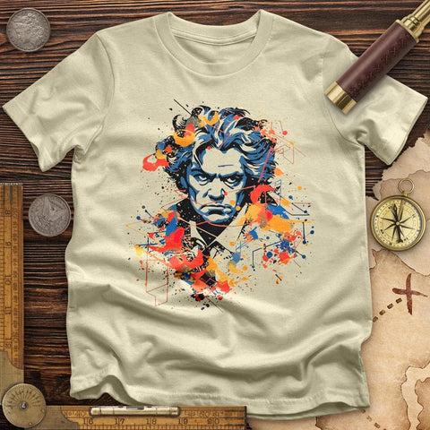 Beethoven's Music Blaze T-Shirt Natural / S