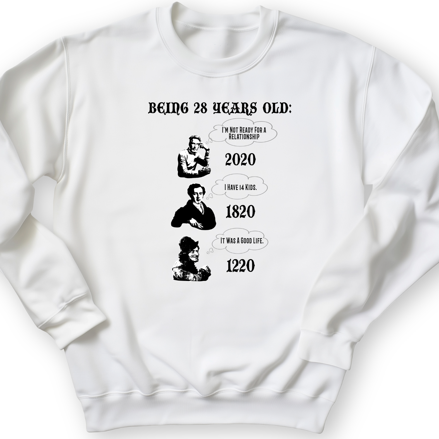 Being 28 Crewneck White / S